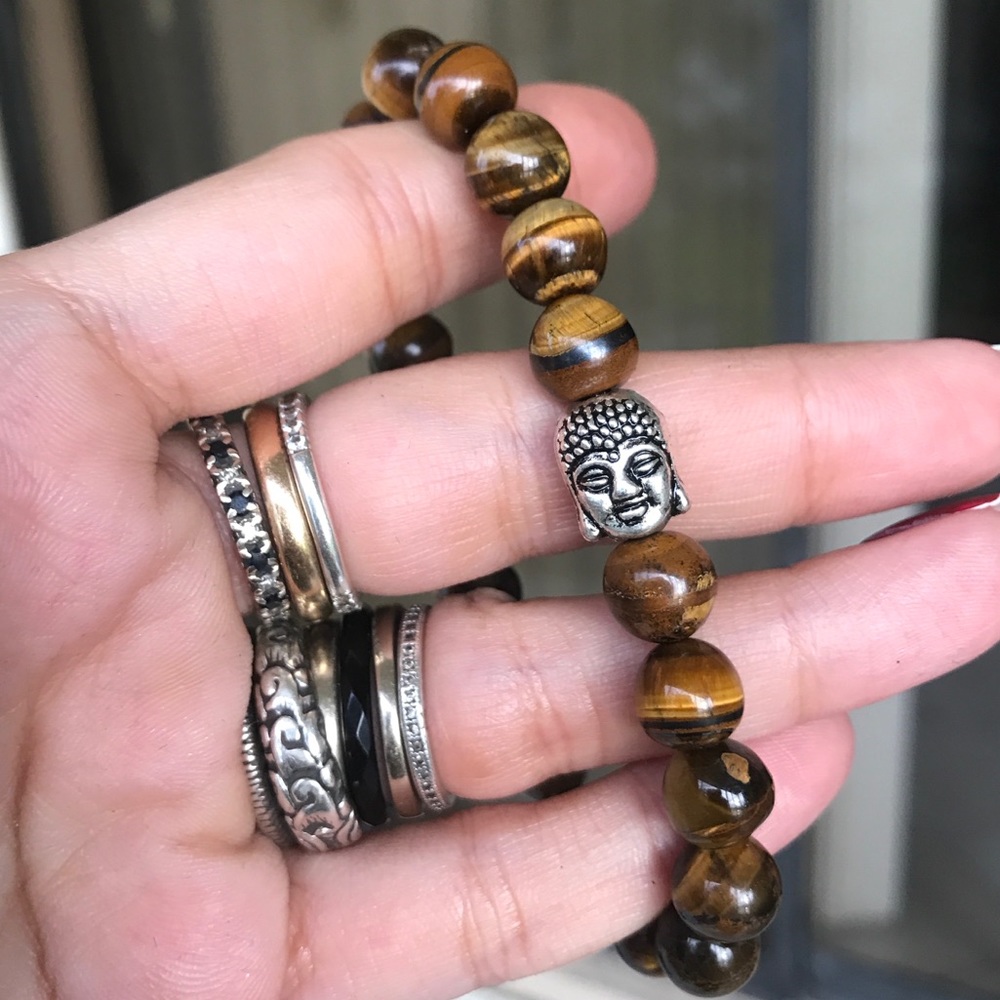 🔴SALE ! Men or women tiger eye buddha bracelet - Picture 6 of 9